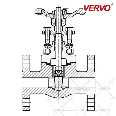 Solid Wedge Gate Valve Metal Seated Gate Valve Stainless Steel F304 1/2 Inch Dn15 1500lb Welded Flanged Gate Valve