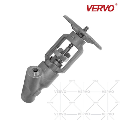 2500LB 1'' Y Type Cast Steel Globe Valve Self Sealing