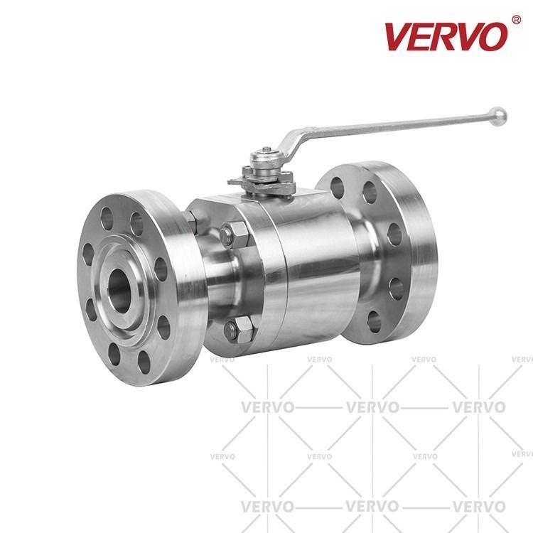 316l Stainless Steel Floating Ball Valve DN50 1500LB Flange Hard Seal Manual High Pressure Fixed